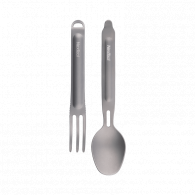 Походный набор столовых приборов Xiaomi NexTool Outdoor Titanium Fork Spoon Gray (NE20132)