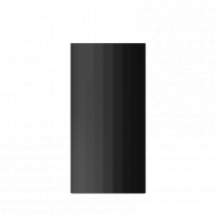 Прямая ваза с глазурью Geometry Bright Glazed Corrugated Straight Vase Black Small (HF-JHZHPX01)