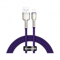 Кабель Baseus Cafule Series Metal Data Cable USB to iP 2.4A 1m Purple (CALJK-A05)