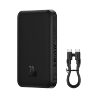 Внешний аккумулятор с поддержкой беспроводной зарядки Baseus Magnetic Wireless Charging Power Bank 5000 mAh 20W Black (PPCXM05)