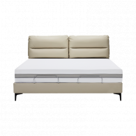 Умная двуспальная кровать Xiaomi 8H Milan Smart Leather Electric Bed S-Pro 1.5 m Beige (умное основание DT4 Pro и хлопковый матрас MZ1)