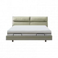 Умная двуспальная кровать Xiaomi 8H Feel Intelligent Leather Suspended Electric Bed X+ 1.8m Beige (умное основание DT7 и хлопковый матрас MZ1)