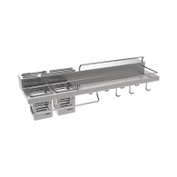 Кухонная полка Xiaomi Diiib Kitchen Shelf Double Cups 600mm Stainless Steel Silver (DMCFZWJ001)