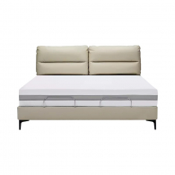 Умная двуспальная кровать Xiaomi 8H Milan Smart Leather Electric Bed S 1.8 m Beige (умное основание DT4 и хлопковый матрас MZ1)