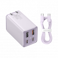 Сетевое зарядное устройство Baseus GaN6 Pro Fast Charger 65W Pink (CCGAN65C6)