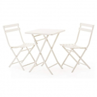 Набор обеденной мебели Складной квадратный стол и 2 стула Xiaomi MWH Colorful Folding Square Table And 2 Folding Chair Set White