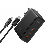 Сетевое зарядное устройство Baseus Gan5 Pro Digital Fasr Charger 2C+U 160W EU Black (CCGAN160CE)