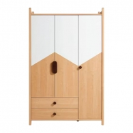 Детский шкаф Xiaomi Linsy Three-Door Children Wardrobe + Two Drawers Wood/White (LH180D5-A)