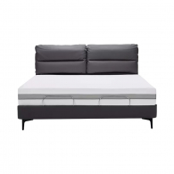 Умная двуспальная кровать Xiaomi 8H Milan Smart Leather Electric Bed S 1.5 m Grey Blue (умное основание DT4 и хлопковый матрас MZ1)