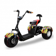 Трицикл Citycoco HARLEY Хип Хоп (Максимальный комплект)