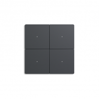 Умный настенный выключатель Xiaomi Ptxzn Smart Switch X6 Grey (четырехклавишный c нулевой линией)