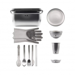 Набор походной посуды из нержавеющей стали Xiaomi Handao Stainless Steel Camping Utensil Set 52 прибора