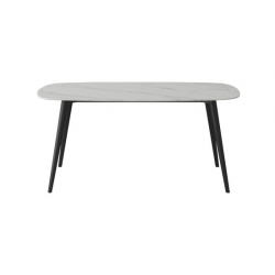 Стол обеденный со столешницей из керамогранита Xiaomi Yang Zi Seashell Rock Plate Dining Table 1.4 m Stone White
