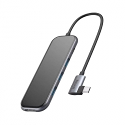 Адаптер-хаб Baseus Multi-functional HUB Type-C to 3xUSB3.0+HD4K+PD Deep Gray (UCN3275)