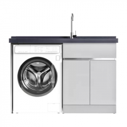 Тумба со встроенной раковиной и отсеком для стиральной машины Xiaomi Diiib Stainless Steel Washing Machine Cabinet Right 1500mm