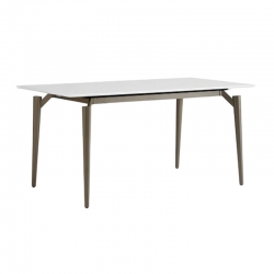 Обеденный стол со столешницей из керамогранита Xiaomi Linsy Dining Table 1.6 m White/Grey (LS403R2-A)
