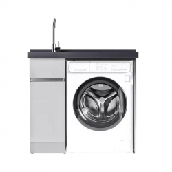 Тумба со встроенной раковиной и отсеком для стиральной машины Xiaomi Diiib Stainless Steel Washing Machine Cabinet Left 1000mm