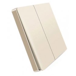 Беспроводной выключатель двухклавишный Xiaomi Aqara Smart Light Control Gold (WXKG02LM)