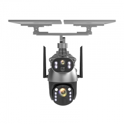 IP-камера на солнечных батареях YouSmart Dual Lens Solar Wireless PTZ Security Zoom Camera Wi-Fi Black (Q5MAX Plus 2025)