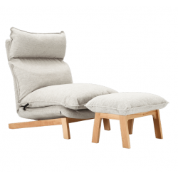 Комплект кресло-реклайнер и подставка для ног Xiaomi 8H Freely Adjustable Lounge Sofa And Footstool Beige (ST1+ST1-1)