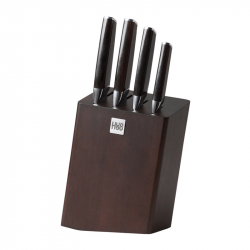 Набор ножей с подставкой Huo Hou  Fire Waiting  5 in 1 Steel Knife Set Black