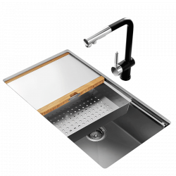 Многофункциональная кухонная мойка со смесителем Mensarjor Kitchen Multifunctional Sink Washing Machine (3018) (со смесителем)
