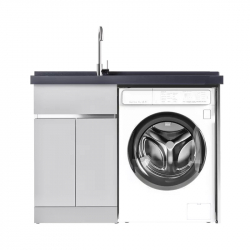Тумба со встроенной раковиной и отсеком для стиральной машины Xiaomi Diiib Stainless Steel Washing Machine Cabinet Left 1200mm