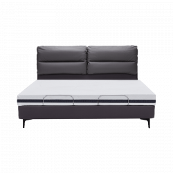 Умная двуспальная кровать Xiaomi 8H Milan Smart Leather Electric Bed S-Pro 1.8 m Star Gray  (умное основание DT4 Pro и латексный матрас RM)