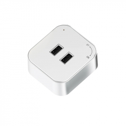 Трековая розетка-адаптер YouSmart Herepow 2 USB Silver