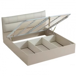 Двуспальная кровать с ящиками для хранения  Xiaomi Linsy  A High Box Storage Bed 1.5 m Grey (TV1A-A) (без матраса)