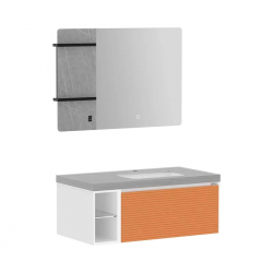 Комплект мебели для ванной комнаты Xiaomi Diiib Tixiang Rock Board Bathroom Cabinet 1000mm (DXYSG003-1000) (тумба с керамической раковиной, полотенцесушители, зеркало, без смесителя)
