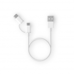 Кабель Xiaomi ZMI AL501 USB - Type-C / Micro USB Combo Cable 100 см White