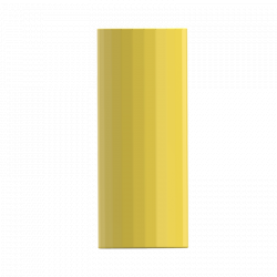 Прямая ваза с глазурью Geometry  Bright Glazed Corrugated Straight Vase Yellow Large (HF-JHZHPX01)