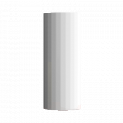Прямая ваза с глазурью Xiaomi Bright Glazed Corrugated Straight Vase White Large (HF-JHZHPX01)