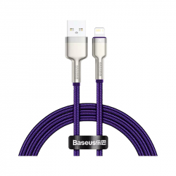 Кабель Baseus Cafule Series Metal Data Cable USB to iP 2.4A 1m Purple (CALJK-A05)