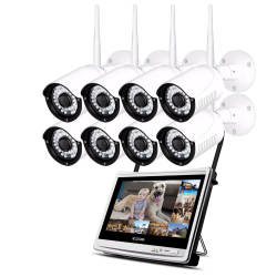 Комплект видеонаблюдения YouSmart WIFI IP 3K KIT 8 камер с монитором 12 дюймов (4K)