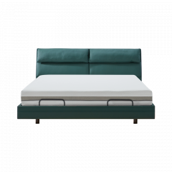Умная двуспальная кровать Xiaomi 8H Feel Intelligent Leather Suspended Electric Bed X+ 1.5m Green (умное основание DT7 и хлопковый матрас MZ1)