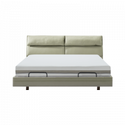 Умная двуспальная кровать Xiaomi 8H Feel Intelligent Leather Suspended Electric Bed X+ 1.5m Beige (умное основание DT7 и хлопковый матрас MZ1)