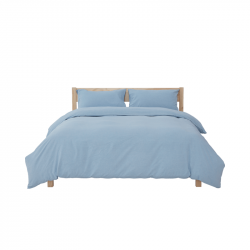 Постельное белье из хлопка и льна Xiaomi 8H Natural Linen Cotton Set J6 1.8m Denim Blue