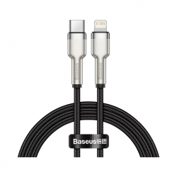 Кабель Baseus Cafule Series Metal Data Cable Type-C to iP PD20W Fast Charge 1m Black (CATLJK-A01)