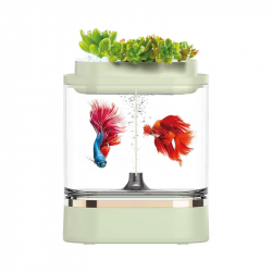Аквариум Xiaomi Geometry Mini Lazy Fish Tank Pro 1.5L Green (C300)