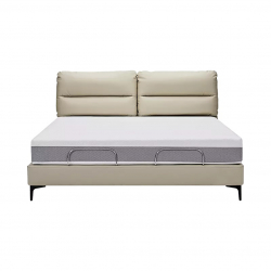 Умная двуспальная кровать Xiaomi 8H Milan Smart Leather Electric Bed S 1.8 m Beige (умное основание DT4 и ортопедический матрас TR)