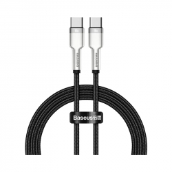Кабель Baseus Cafule Series Metal Data Cable Type-C to Type-C 100W 1m Black (CATJK-C01)