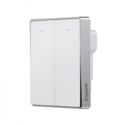 Умный выключатель двухклавишный с нулевой линией Xiaomi Linptech Glass Panel Smart Switch E1 Zero Fire Double  White (QE1GDB-W2 MI)