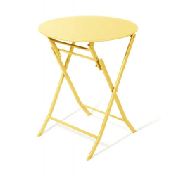 Стол обеденный складной круглый Xiaomi MWH Colorful Folding Round Table Yellow