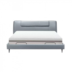 Умная двуспальная кровать Xiaomi 8H Feel Leather Smart Electric Bed 1.5m Grey (умное основание DT5 и хлопковый матрас Zero Degree MZ1)