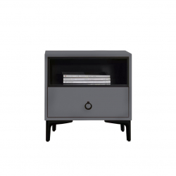 Прикроватная тумбочка Xiaomi 8H Jun Italian Light Luxury Bedside Table Dark Grey (JMG3)