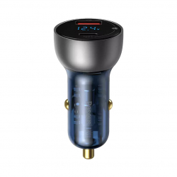 Автомобильное зарядное устройство Baseus Dual Quick Charger 65W Grey (VCKX65C)