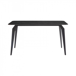 Обеденный стол со столешницей из керамогранита Xiaomi Linsy Light Luxury Rockboard Black 1.4 m (JI2R-A)