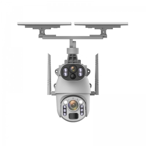 IP-камера на солнечных батареях YouSmart Dual Lens Solar Wireless PTZ Security Zoom Camera 4G White (Q5MAX Plus 2025)